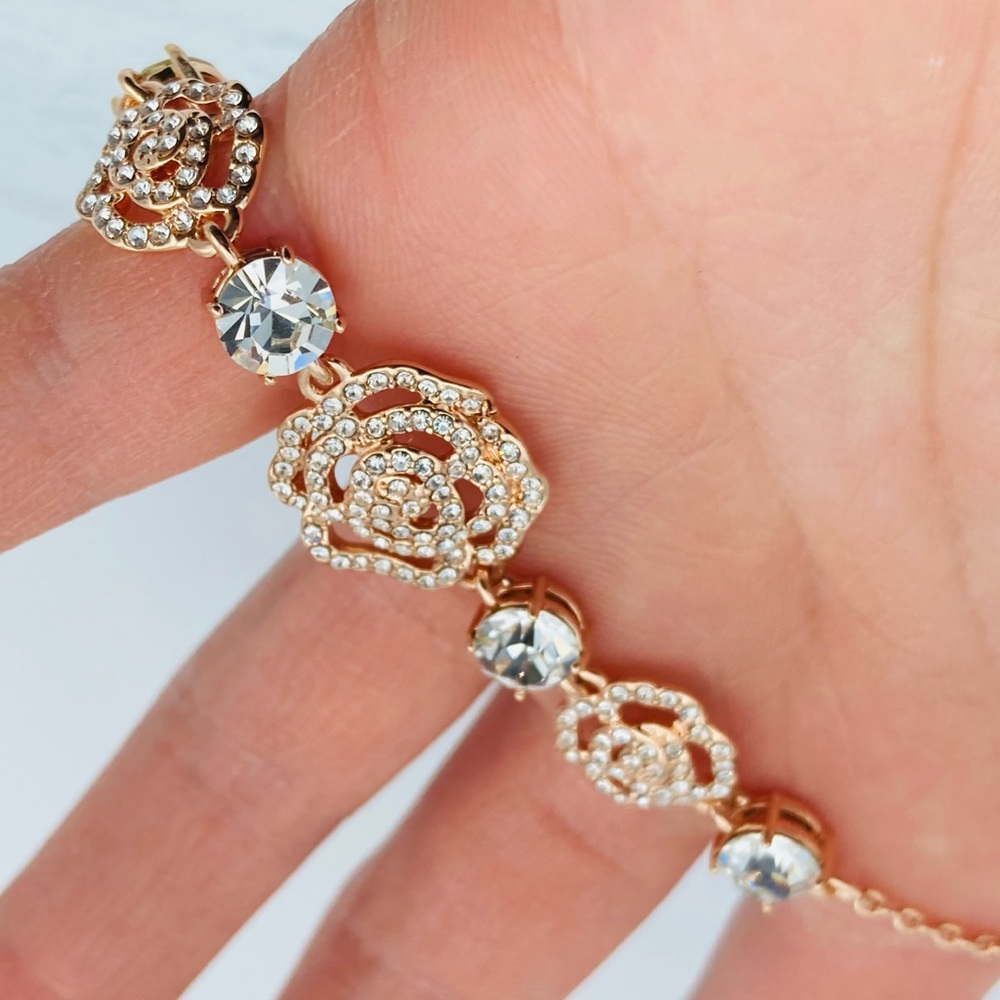 NWOT KATE SPADE CRYSTAL ROSE BRACELET